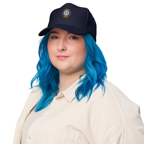 Happy Vibes Cap - Your Instant Mood Booster! | Foam trucker hat